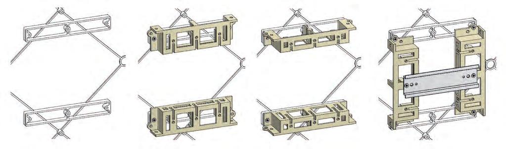 ADAPTADORES DCP (DISPOSITIVO DE CONTROLO DE POTÊNCIA) APARELHAGEM MODULAR PROTECÇÃO IP PORTA ARO JUNTA DE POLIURETANO JUNTA DE