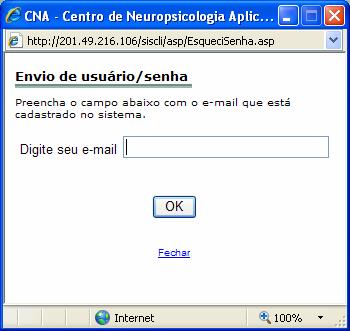 Caso ainda não tenha acesso ao sistema clique em CADASTRE SE AQUI e abrirá uma janela de alerta com dicas para o cadastro, basta clicar em OK.