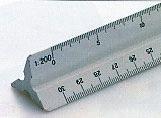 Um escalímetro é composto pela combinação das escalas 1:.