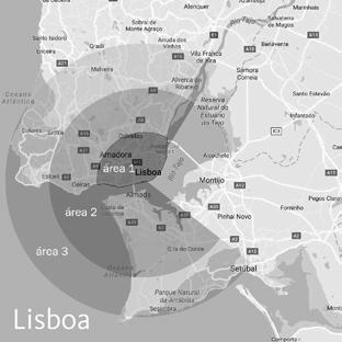 CUSTO DAS ENTREGAS AO DOMICÍLIO/ESTAFETAS Área 1-5 Lisboa (12 km de raio) Porto (7 km de raio) Área 2-10 Lisboa (12 a 24 km