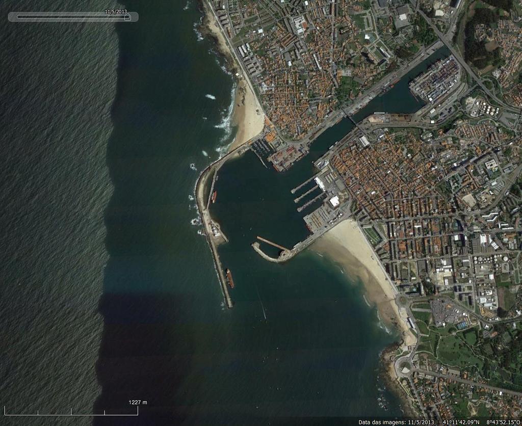 Este domínio mais vasto inclui ainda o estuário do Douro, da sua embocadura até à barragem de Crestuma. Rio Leça Praia de Leça C TCN B T. cruzeiros A TPL Anteporto Figura 1.