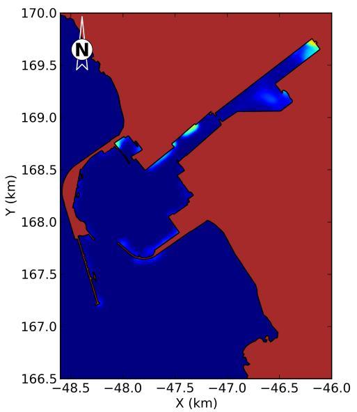4.2 Sedimentos provenientes do rio Leça A dinâmica dos sedimentos provenientes do rio Leça foi analisada com base nos resultados do modelo VELApart. Conforme descrito na secção 2.