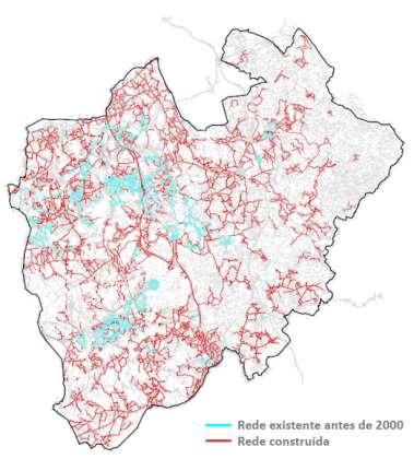 Figura 5: Mapa das Infraestruturas de águas residuais no Concelho de Santa Maria da Feira Fonte: INDAQ
