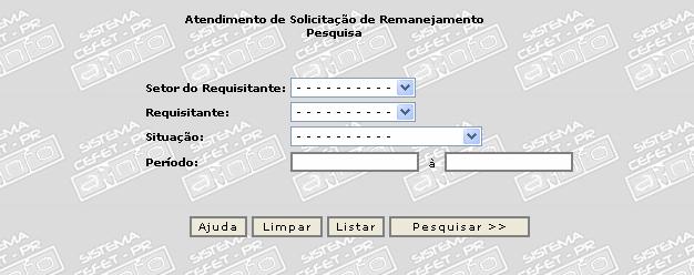 Solicitação de Remanejamento de Saldo Objetivo: Cadastrar uma solicitação de remanejamento de saldo de uma UGR para outra UGR. Pesquisa 1. Entrar no menu Recurso Solicitação Remanejamento; 2.