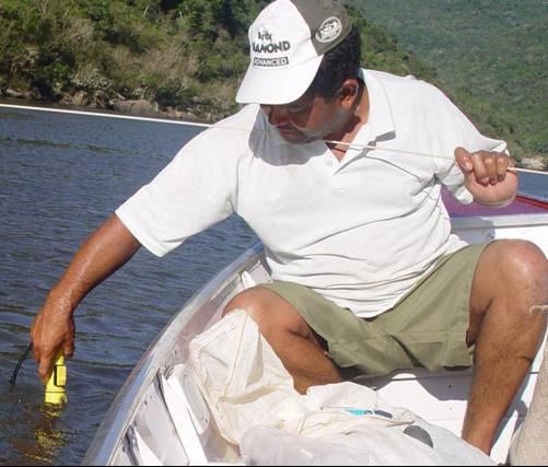 Com o propósito de ampliar a área e os hábitats e, conseqüentemente, complementar o inventário ictiofaunístico, no período de agosto de 2005, foram obtidas amostras com o uso da pesca elétrica em um