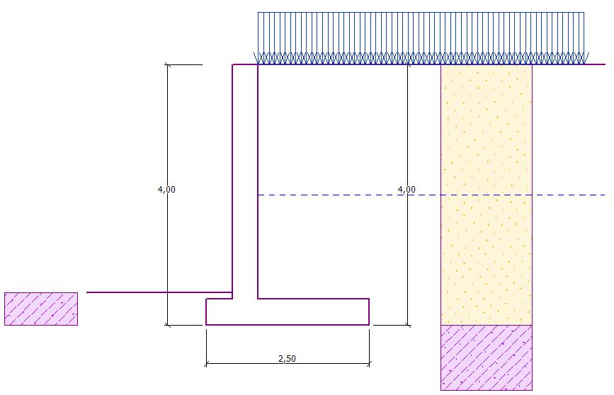 Janela Configurações da etapa Nota: O tardoz é sempre dimensionado para empuxos em repouso, isto é, o muro não pode sofrer deformações.