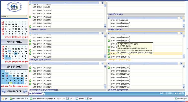 Vista de agenda diária, semanal, mensal Agendamentos Periódicos Alertas de