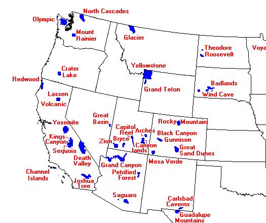 Parques Nacionais nos Estados Unidos As últimas décadas do séc. XIX e a primeira década do século XX foram marcadas pela criação de grandes Parques Nacionais nos Estados Unidos.