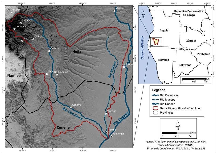 8º Congresso Nacional de Geomorfologia 4-7 de Outubro de 2017 I Faculdade de Letras da Universidade do Porto Análise Morfométrica da Bacia Hidrográfica do Rio Caculuvar (Angola) Morphometric Analysis