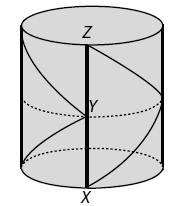 Matemática 08. (ENEM/2017) Uma lagartixa está no interior de um quarto e começa a se deslocar. Esse quarto, apresentando o formato de um paralelepípedo retangular, é representado pela figura.