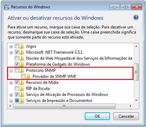 12 6. Procure o recurso Protocolo SNMP >