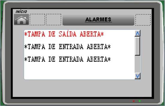 Alarmes Sensor da trava da ferramenta Quando este erro ocorre, verificar se não há materiais enroscados na ferramenta, ou no sensor que se encontra antes da mesma.