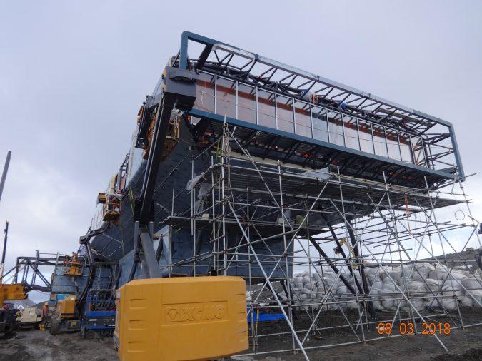 Reconstrução da estação brasileira na Antártica na fase final 3 A obra, que custou US$ 99,6 milhões, foi planejada para ser executada em quatro fases distintas e consecutivas, sendo duas de