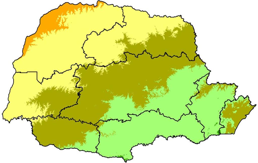 Neste mesmo período, grande parte das regiões noroeste, oeste, norte, sudeste e o litoral (exceto o mês de março) foram classificadas como regiões com Calor moderado.