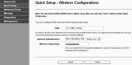 Configuração de Wireless Crie um nome para sua rede wireless. Você também pode manter o nome padrão.