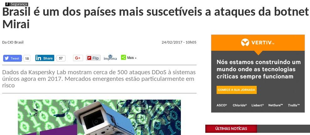 Código malicioso Dados dos sensores do CERT.