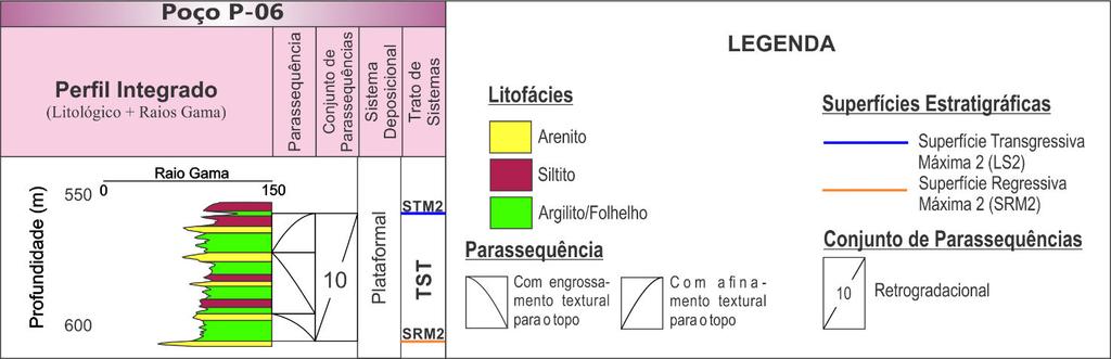 Capítulo III Análise Estratigráfica na STM2, posicionada no nível de folhelho mais radiativo da sequência.