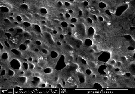 AGLOMERADOS Micrografia obtida por MEV para a amostra