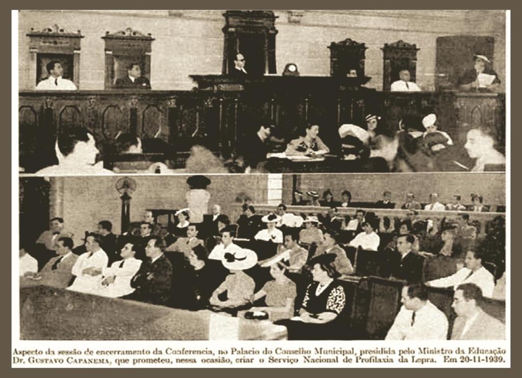 117 Os médicos Nilson Silva, Alfredo Bluth e Antonio Pereira Leal, representaram o Pará e a Liga Contra a Lepra/PA na Conferência.