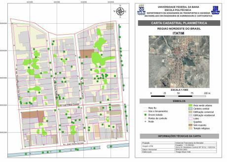 qual foi sinalizados para serem visto nas fotografias e também foi estabelecido mais 15 pontos que foram levantados utilizando o mesmo equipamento de GPS, pois tanto os pontos de referência quanto os