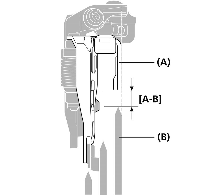 INSTALAÇÃO Tipo E (FD-M9000/M8000/M672/M612) Side swing 1. Monte o câmbio dianteiro utilizando os parafusos de fixação da montagem do movimento central. 2.
