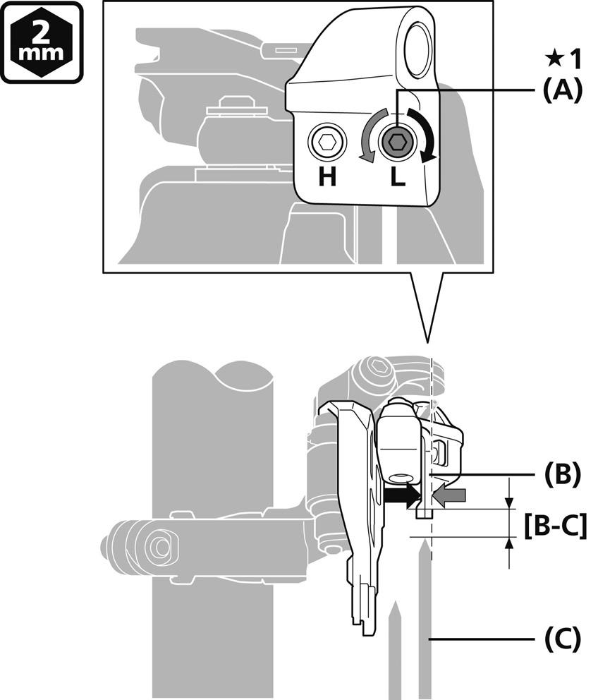 INSTALAÇÃO Instalação do câmbio dianteiro (Dupla à frente) Tipo abraçadeira (FD-M9020/M8020/M617/M677) 2.