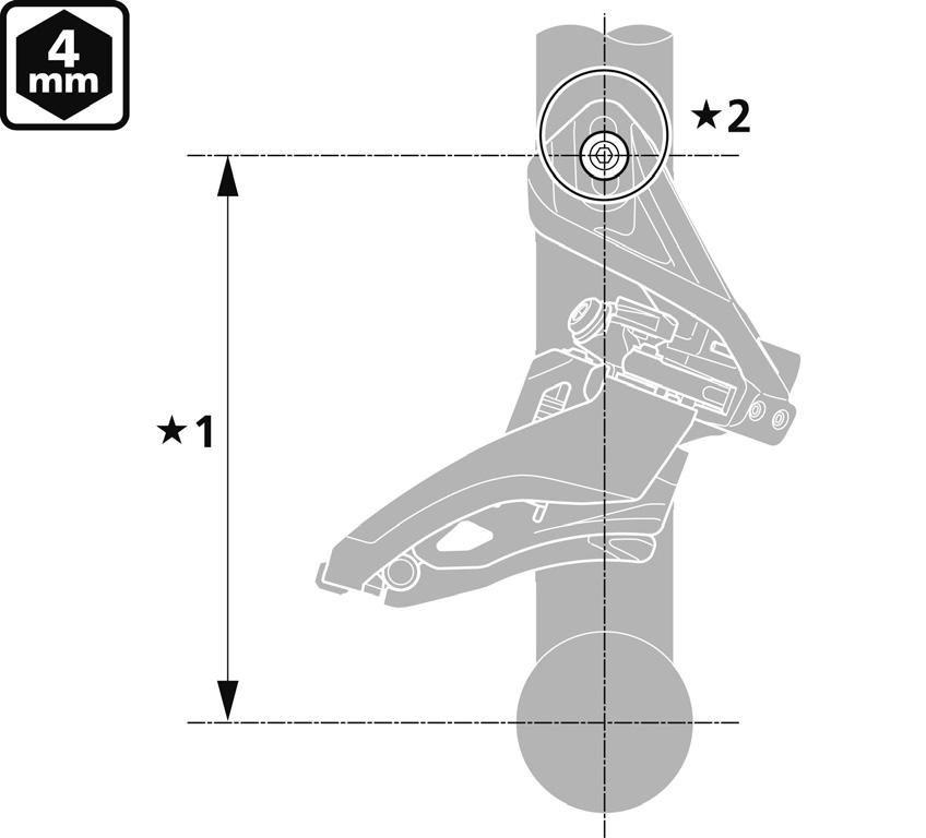 INSTALAÇÃO DICAS TÉCNICAS Verifique encostando uma chave Allen sobre a superfície plana da roda da pedaleira maior, como mostrado na figura. 2.