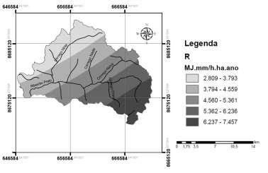 Figura 6, se destacam os meses de chuva mais intensa, Janeiro, Fevereiro e Dezembro, e decai conforme chega a época de seca, chegando ao índice mais baixo no mês de Agosto.