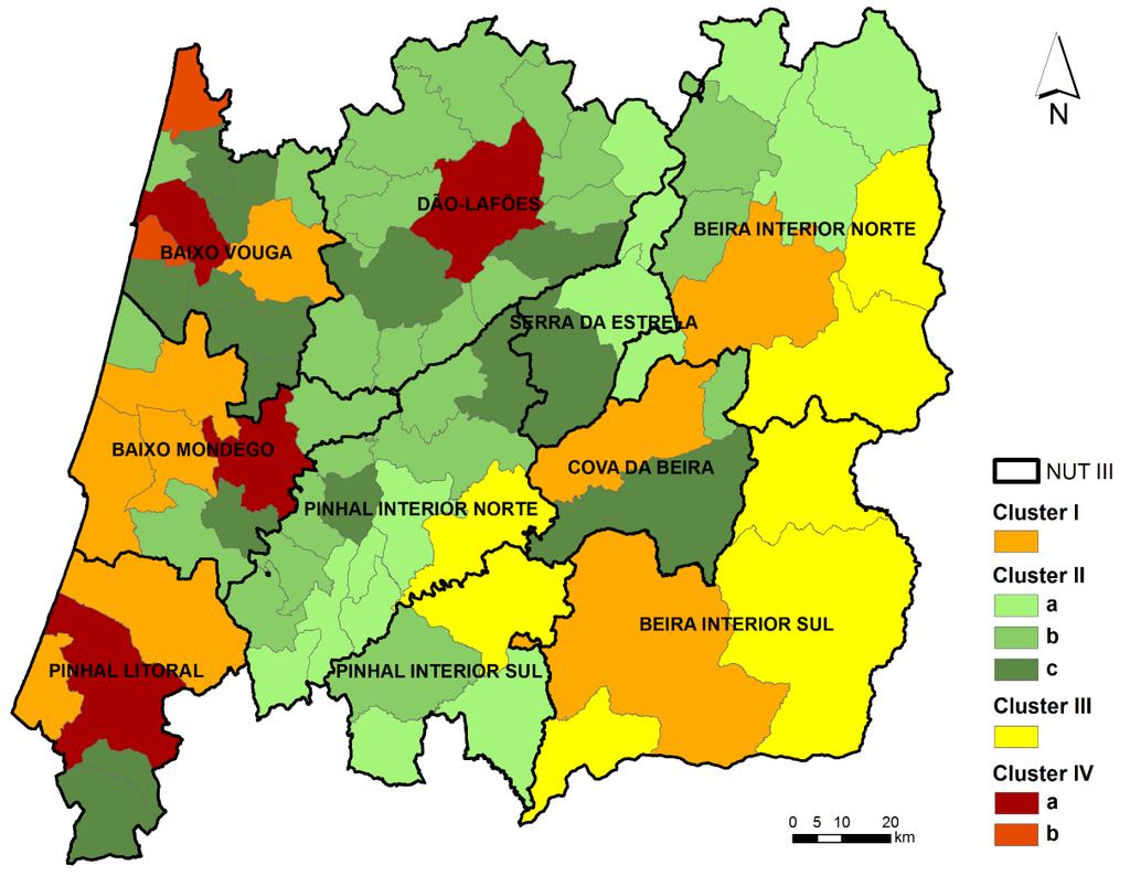 ESTUDOS PARCELARES - IPCB Identificação de áreas homogéneas em termos socioeconómicos para a região Centro de Portugal -