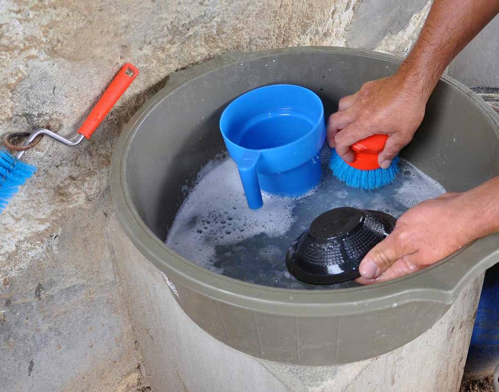 18º PASSO Aprendendo com o Médio Sertão Alagoano LAVAR O MATERIAL COM