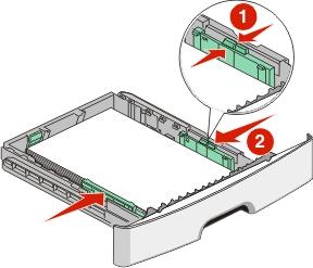 Carregamento de papel e mídia especial 32 1 Linha de preenchimento máximo Quando for carregar papel timbrado, posicione a borda superior do papel timbrado em direção à parte frontal da bandeja.