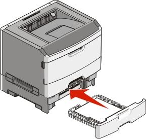 Carregamento de papel e mídia especial 34 3 Insira a bandeja.