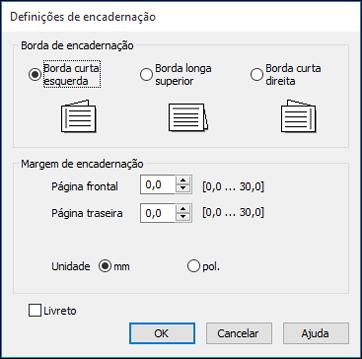 1. Selecione uma das opções de Impressão frente e verso: Manual (União de margem longa) para imprimir o seu trabalho de duas faces, imprimindo primeiro em um lado do papel e depois pedindo que vire o