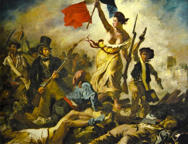 Eugène Delacroix A Liberdade guiando seu povo O liberalismo é um sistema político-econômico baseado na defesa da liberdade individual em todos os campos, contra as ingerências e atitudes coercitivas