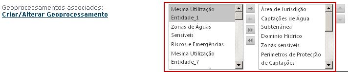 5. Alterar o campo Descrição, que corresponde ao nome da entidade geográfica; 6. Inserir o endereço dos serviços Mapserver e FeatureServer 7.