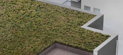 A Leca é leve e pode ser aplicada em telhados novos e na readaptação de telhados existentes. Um telhado verde com Leca é resistente ao gelo, isolante e reduz a necessidade de refrigeração no verão.