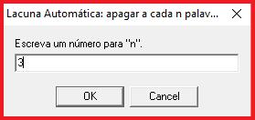 Funcionalidades dos botões de gerenciamento Oficina de desenvolvimento de Atividades usando Hot Potatoes Criar uma nova lacuna a partir da palavra selecionada no texto.