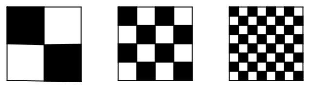 Grupo II. Seja Q um quadrado de lado l unidades de medida, onde se divide cada um dos lados pelos pontos médios unindo-os.