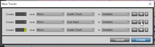 Só repactulando, os tipos de Tracks são estes: Tracks de Áudio retém informações de áudio, ou