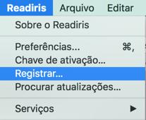 Registro do software É necessário fazer o registro para obter Suporte técnico.