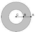 Mat.2 A razão entre a área de um círculo e a área da região sombreada e: a) 1. b) 2. c) 3 4 d) 4 2 e) 4 4.