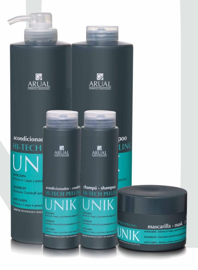 UNIK Tratamento Anti caspa TRATAMENTO ANTI CASPA Tratamento HI-TECH PEELING de choque para conseguir uma DUPLA AÇÃO: ELIMINAR a caspa e EVITAR O SEU REAPARECIMENTO.