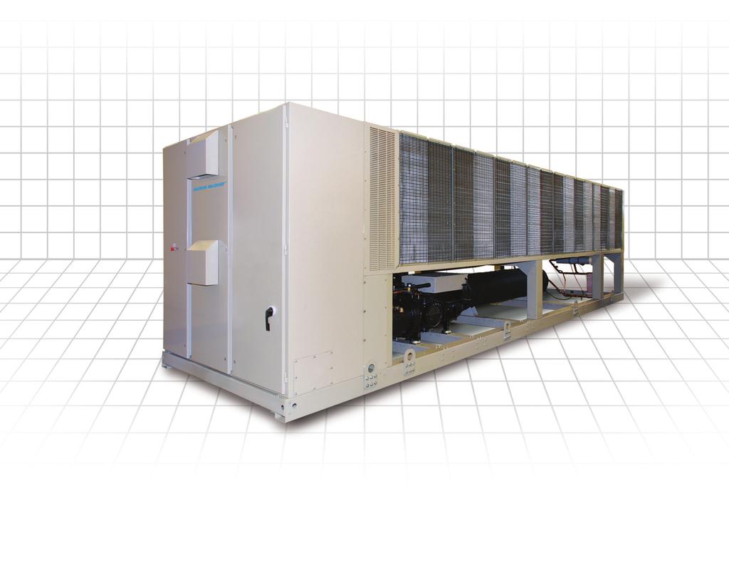 O resfriador de líquido Pathfinder AWS com condensação a ar e compressores parafuso é o exemplo dessa inovação.