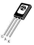 O tiristor funciona basicamente como um diodo retificador controlado, permitindo uma circulação de corrente em um único sentido, apenas quando é aplicada uma tensão no seu gate.