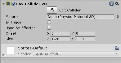 Physic2D>>Box Collider 2D Faça