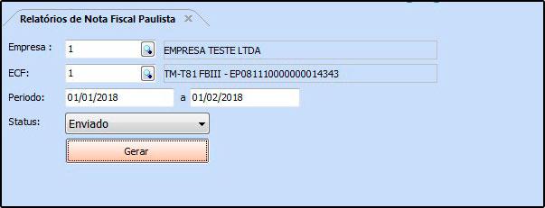 cadastro do produto) e a quantidade de itens.