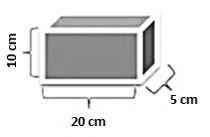 Disciplina: Fenômenos de Transportes Profa. Fabricia Lunas 19) Um tijolo de massa 4 kg possui arestas 10 cm, 20 cm e 5 cm, como mostra a figura abaixo.