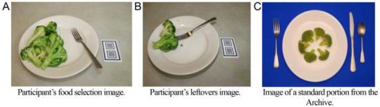 Remote food photography method Validação com uso padrão-ouro (pesagem) R=0.92 (0<0.