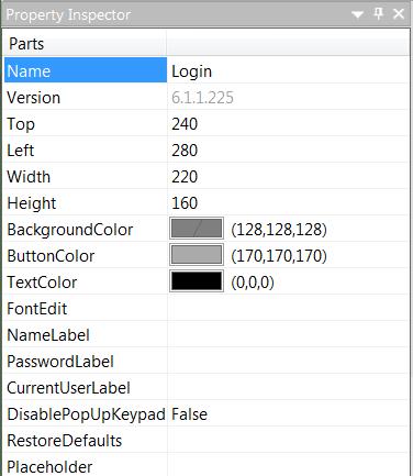 Introdução Padrão Tela de login: Através desta tela é possível realizar o login na IHM através da inserção dos dados de usuário (Name e Password), esta tela possui algumas configurações que são