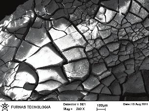 As micrografias apresentadas nas Figuras 12 a 21 apresentam algumas das características microestruturais observadas nos concretos analisados.